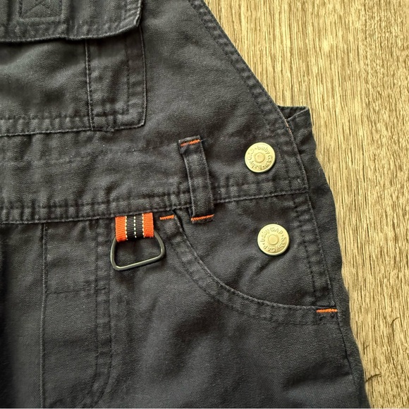 Vintage Y2K Gap Baby Navy Blue Overalls size 6-12 month - Picture 2 of 7